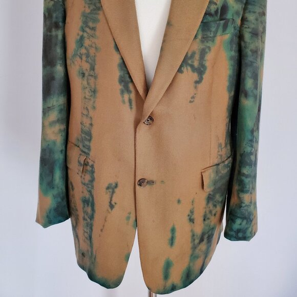 Loro Piana cashmere sweater jacket blazer blue green brown black gray tan 42 XL - Picture 2 of 10